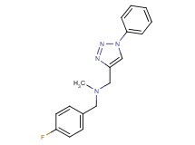 (4-fluorobenzyl)methyl[(1-phenyl-1H-1,2,3-triazol-4-yl)methyl]amine