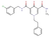 N-(3-chlorobenzyl)-N'-methyl-4-oxo-1-(2-phenylethyl)-1,4-dihydro-3,5-pyridinedicarboxamide