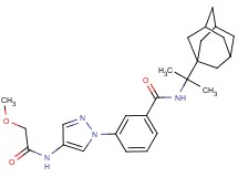 N-[1-(1-adamantyl)-1-methylethyl]-3-{4-[(methoxyacetyl)amino]-1H-pyrazol-1-yl}benzamide