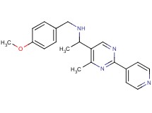 (4-methoxybenzyl){1-[4-methyl-2-(4-pyridinyl)-5-pyrimidinyl]ethyl}amine