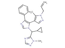 5-[[5-(1-allyl-5-methyl-1H-pyrazol-4-yl)-4-phenyl-1H-imidazol-1-yl](cyclopropyl)methyl]-1-methyl-1H-1,2,4-triazole