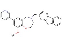 4-(9H-fluoren-2-ylmethyl)-9-methoxy-7-(3-pyridinyl)-2,3,4,5-tetrahydro-1,4-benzoxazepine