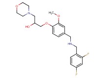 1-(4-{[(2,4-difluorobenzyl)amino]methyl}-2-methoxyphenoxy)-3-(4-morpholinyl)-2-propanol