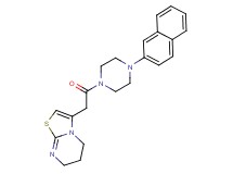 3-{2-[4-(2-naphthyl)-1-piperazinyl]-2-oxoethyl}-6,7-dihydro-5H-[1,3]thiazolo[3,2-a]pyrimidine