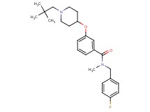 3-{[1-(2,2-dimethylpropyl)-4-piperidinyl]oxy}-N-(4-fluorobenzyl)-N-methylbenzamide