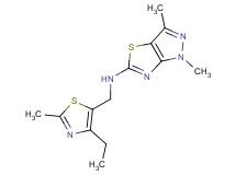 N-[(4-ethyl-2-methyl-1,3-thiazol-5-yl)methyl]-1,3-dimethyl-1H-pyrazolo[3,4-d][1,3]thiazol-5-amine