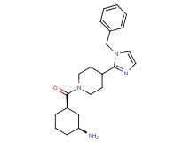 (rel-(1S,3R)-3-{[4-(1-benzyl-1H-imidazol-2-yl)-1-piperidinyl]carbonyl}cyclohexyl)amine dihydrochloride