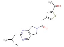 1-{4-[2-(2-isobutyl-5,7-dihydro-6H-pyrrolo[3,4-d]pyrimidin-6-yl)-2-oxoethyl]-2-thienyl}ethanone