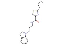 N-[3-(2,3-dihydro-1H-indol-1-yl)propyl]-2-propyl-1,3-thiazole-4-carboxamide