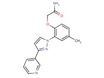 2-[4-methyl-2-(3-pyridin-3-yl-1H-pyrazol-1-yl)phenoxy]acetamide