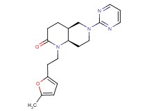 (4aS*,8aR*)-1-[2-(5-methyl-2-furyl)ethyl]-6-pyrimidin-2-yloctahydro-1,6-naphthyridin-2(1H)-one
