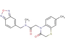 N-(2,1,3-benzoxadiazol-5-ylmethyl)-N-methyl-2-(7-methyl-3-oxo-2,3-dihydro-4H-1,4-benzothiazin-4-yl)acetamide