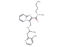 N-butyl-N-methyl-3-({[1-methyl-2-(3-methyl-2-pyridinyl)ethyl]amino}methyl)imidazo[1,2-a]pyridine-2-carboxamide