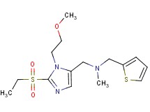 1-[2-(ethylsulfonyl)-1-(2-methoxyethyl)-1H-imidazol-5-yl]-N-methyl-N-(2-thienylmethyl)methanamine