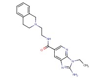 2-amino-N-[2-(3,4-dihydroisoquinolin-2(1H)-yl)ethyl]-3-ethyl-3H-imidazo[4,5-b]pyridine-6-carboxamide