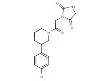 3-{2-[3-(4-chlorophenyl)-1-piperidinyl]-2-oxoethyl}-2,4-imidazolidinedione