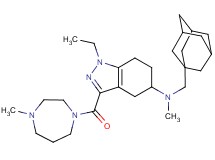 N-(1-adamantylmethyl)-1-ethyl-N-methyl-3-[(4-methyl-1,4-diazepan-1-yl)carbonyl]-4,5,6,7-tetrahydro-1H-indazol-5-amine