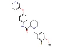 1-(3-fluoro-4-methoxybenzyl)-N-[4-(3-pyridinyloxy)phenyl]-2-piperidinecarboxamide