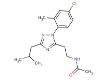 N-{2-[1-(4-chloro-2-methylphenyl)-3-isobutyl-1H-1,2,4-triazol-5-yl]ethyl}acetamide