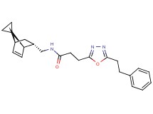 3-[5-(2-phenylethyl)-1,3,4-oxadiazol-2-yl]-N-[(1R*,2S*,4S*)-spiro[bicyclo[2.2.1]heptane-7,1'-cyclopropane]-5-en-2-ylmethyl]propanamide