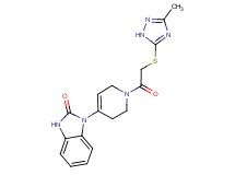 1-(1-{[(3-methyl-1H-1,2,4-triazol-5-yl)thio]acetyl}-1,2,3,6-tetrahydropyridin-4-yl)-1,3-dihydro-2H-benzimidazol-2-one