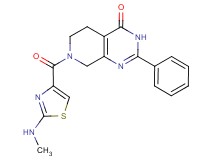 7-{[2-(methylamino)-1,3-thiazol-4-yl]carbonyl}-2-phenyl-5,6,7,8-tetrahydropyrido[3,4-d]pyrimidin-4(3H)-one