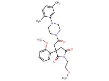 3-{2-[4-(2,5-dimethylphenyl)-1-piperazinyl]-2-oxoethyl}-1-(2-methoxyethyl)-3-(2-methoxyphenyl)-2,5-pyrrolidinedione