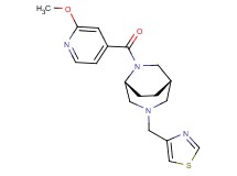 (1S*,5R*)-6-(2-methoxyisonicotinoyl)-3-(1,3-thiazol-4-ylmethyl)-3,6-diazabicyclo[3.2.2]nonane