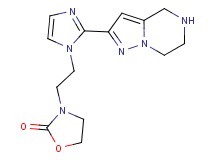 3-{2-[2-(4,5,6,7-tetrahydropyrazolo[1,5-a]pyrazin-2-yl)-1H-imidazol-1-yl]ethyl}-1,3-oxazolidin-2-one dihydrochloride