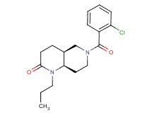(4aS*,8aR*)-6-(2-chlorobenzoyl)-1-propyloctahydro-1,6-naphthyridin-2(1H)-one