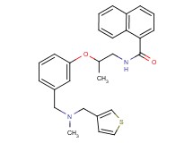 N-[2-(3-{[methyl(3-thienylmethyl)amino]methyl}phenoxy)propyl]-1-naphthamide