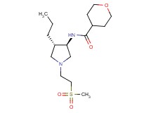 N-{rel-(3R,4S)-1-[2-(methylsulfonyl)ethyl]-4-propyl-3-pyrrolidinyl}tetrahydro-2H-pyran-4-carboxamide hydrochloride