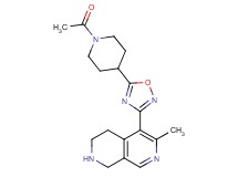 5-[5-(1-acetyl-4-piperidinyl)-1,2,4-oxadiazol-3-yl]-6-methyl-1,2,3,4-tetrahydro-2,7-naphthyridine hydrochloride