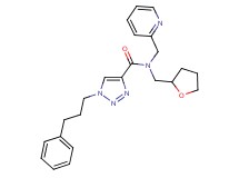 1-(3-phenylpropyl)-N-(2-pyridinylmethyl)-N-(tetrahydro-2-furanylmethyl)-1H-1,2,3-triazole-4-carboxamide