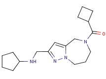 N-{[5-(cyclobutylcarbonyl)-5,6,7,8-tetrahydro-4H-pyrazolo[1,5-a][1,4]diazepin-2-yl]methyl}cyclopentanamine