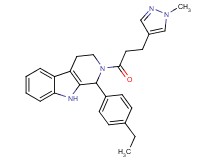 1-(4-ethylphenyl)-2-[3-(1-methyl-1H-pyrazol-4-yl)propanoyl]-2,3,4,9-tetrahydro-1H-beta-carboline