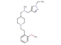 1-(1-ethyl-1H-pyrazol-4-yl)-N-({1-[2-(2-methoxyphenyl)ethyl]-4-piperidinyl}methyl)-N-methylmethanamine