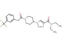 N,N-diethyl-1-(1-{[3-(trifluoromethyl)phenyl]acetyl}-4-piperidinyl)-1H-1,2,3-triazole-4-carboxamide