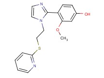3-methoxy-4-{1-[2-(pyridin-2-ylthio)ethyl]-1H-imidazol-2-yl}phenol