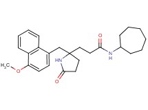 N-cycloheptyl-3-{2-[(4-methoxy-1-naphthyl)methyl]-5-oxo-2-pyrrolidinyl}propanamide