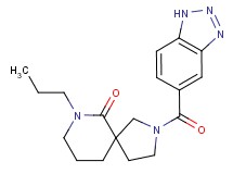 2-(1H-1,2,3-benzotriazol-5-ylcarbonyl)-7-propyl-2,7-diazaspiro[4.5]decan-6-one