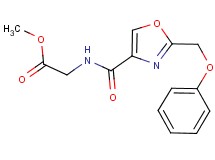 methyl N-{[2-(phenoxymethyl)-1,3-oxazol-4-yl]carbonyl}glycinate