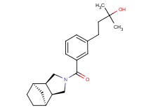 4-{3-[(1R*,2R*,6S*,7S*)-4-azatricyclo[5.2.1.0~2,6~]dec-4-ylcarbonyl]phenyl}-2-methyl-2-butanol