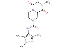 8-methyl-6,9-dioxo-N-(1,3,5-trimethyl-1H-pyrazol-4-yl)octahydro-2H-pyrazino[1,2-a]pyrazine-2-carboxamide