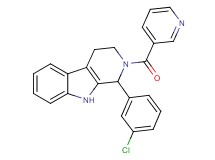 1-(3-chlorophenyl)-2-(3-pyridinylcarbonyl)-2,3,4,9-tetrahydro-1H-beta-carboline