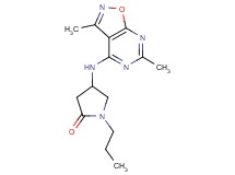 4-[(3,6-dimethylisoxazolo[5,4-d]pyrimidin-4-yl)amino]-1-propylpyrrolidin-2-one