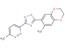 3-methyl-6-[5-(7-methyl-2,3-dihydro-1,4-benzodioxin-6-yl)-1,2,4-oxadiazol-3-yl]pyridazine