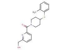[6-({4-[(2-methylphenyl)thio]-1-piperidinyl}carbonyl)-2-pyridinyl]methanol