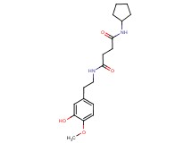 N-cyclopentyl-N'-[2-(3-hydroxy-4-methoxyphenyl)ethyl]succinamide