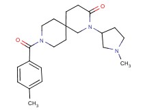 9-(4-methylbenzoyl)-2-(1-methylpyrrolidin-3-yl)-2,9-diazaspiro[5.5]undecan-3-one